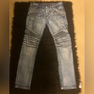 Mens DSTRKT Moto Biker Jeans